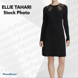 Ellie TAHARI Angelica Merino Wool Sweater Dress